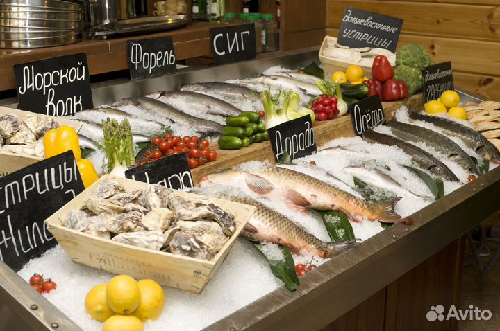 Прибыльный магазин рыбы и морепродуктов на продажу