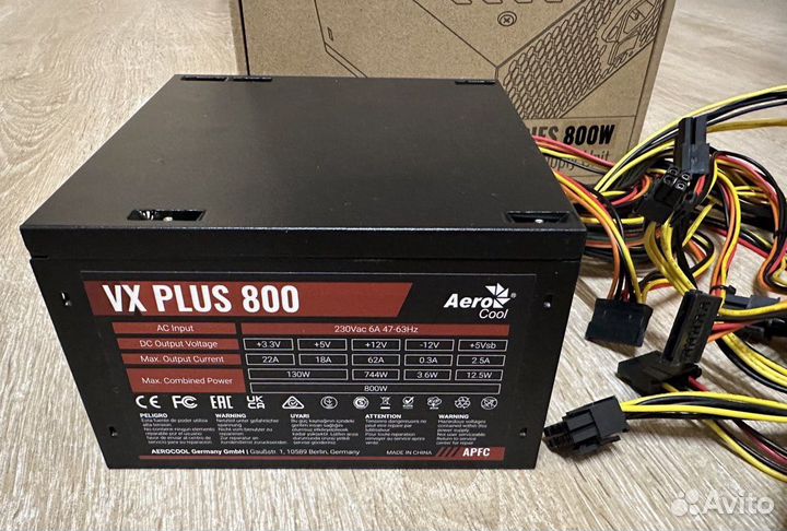 Блок питания Aerocool VX Plus 800W