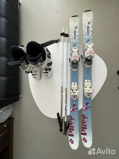 Горные лыжи детские 120 с ботинками