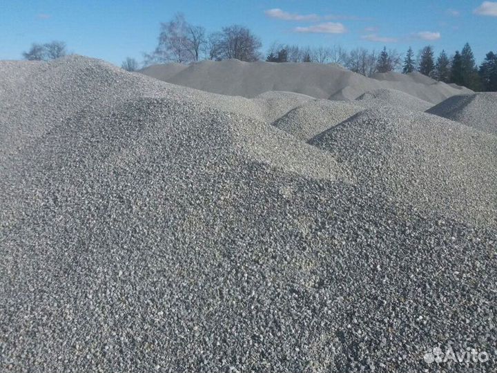 Щебень, песок, чернозем