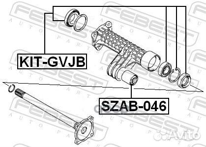 Подшипник полуоси комплект suzuki grand vitara