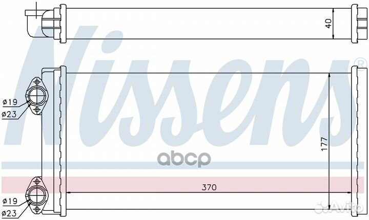 Радиатор отопителя / Теплообменник печки 71928