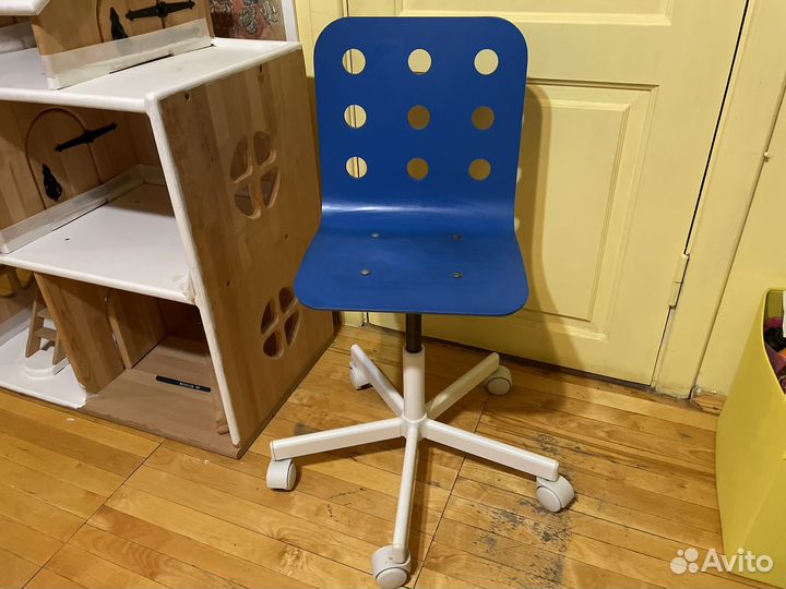 Растущий стул школьный IKEA юлес