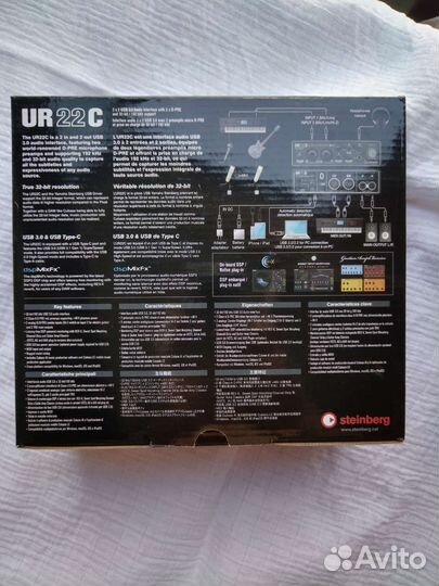 Аудиоинтерфейс Steinberg UR22C Новый