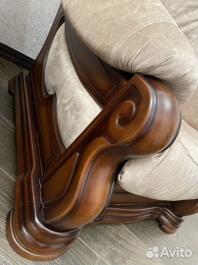 Диван и 2 кресла б/у)