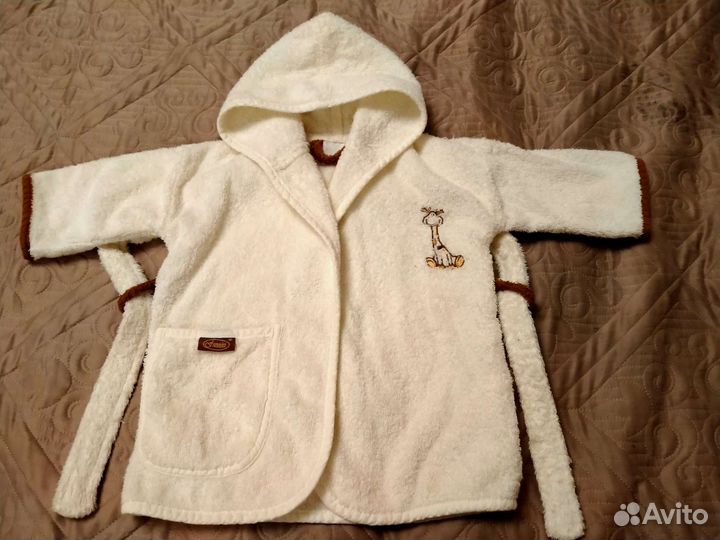 Халат махровый 0-12 месяцев