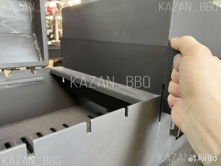 Мангал-гриль с печью под казан, зольниками