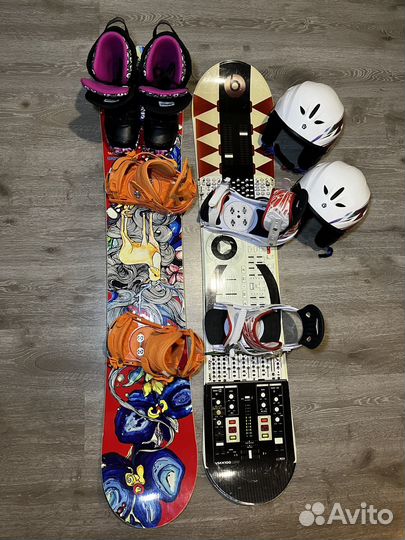 Сеоуборд, крепления, шлем, боты