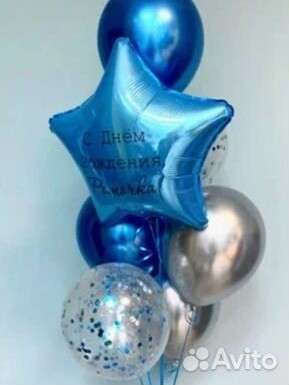 Надувание шариков латексных и фольгированных