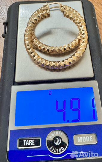 Золотые серьги 585 проба, у