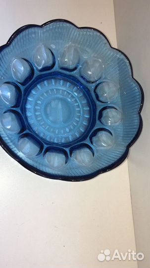 Ваза цветное стекло СССР винтаж раритет антиквариа