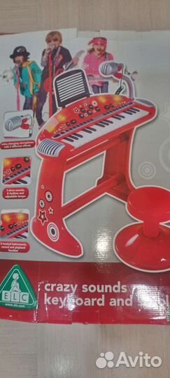 Детский синтезатор ELC с микрофоном