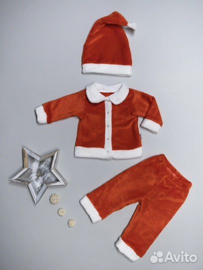 Костюм деда мороза детский 74