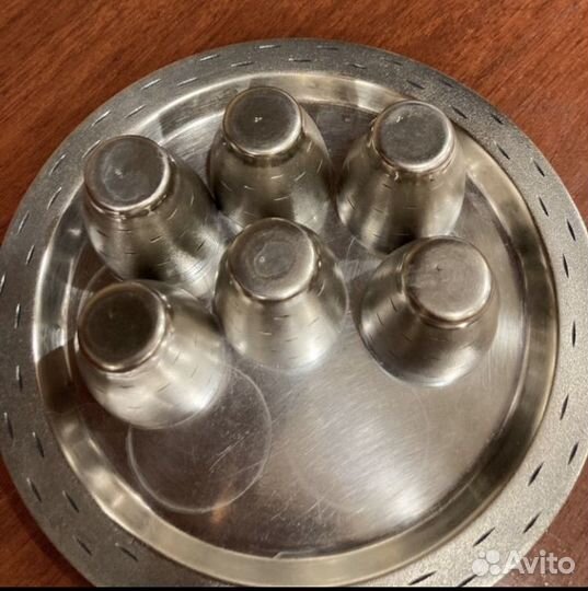 Коньячный набор мельхиор