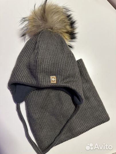 Зимняя шапка и снуд 46-48