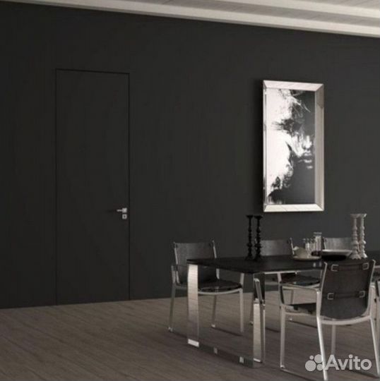 Скрытые двери под покраску