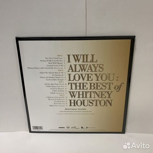 Whitney Houston - best of 2LP vinyl
