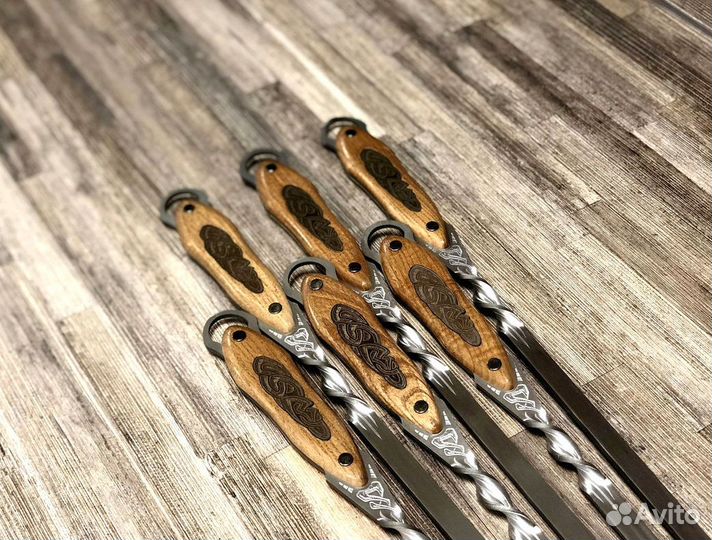 Шашлычные шампура / шампура с коваными ручками