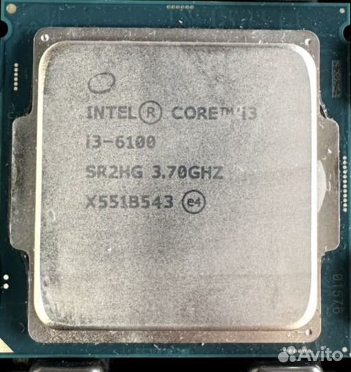 Процессор intel core i3 6100