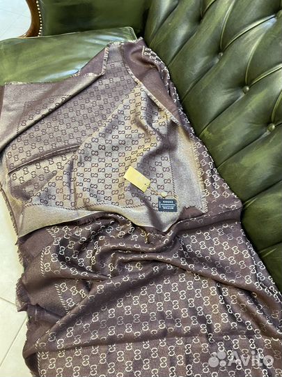 Платок Шаль Gucci 140 шелк кашемир