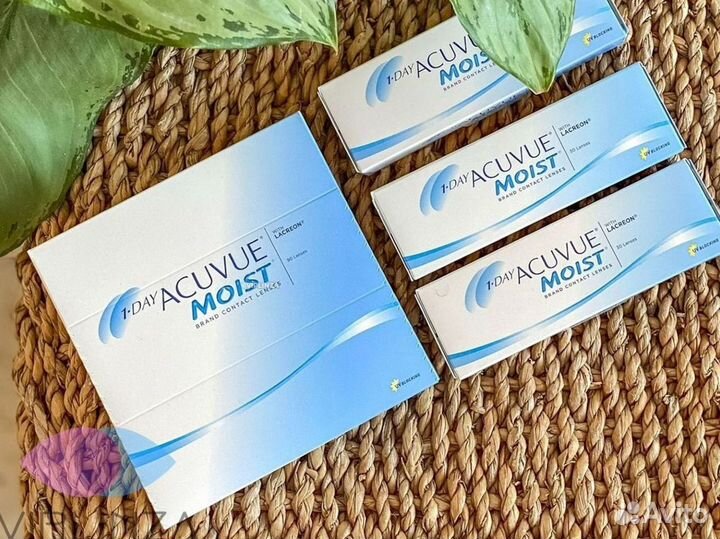 Контактные лины Acuvue Moist 1 day новые