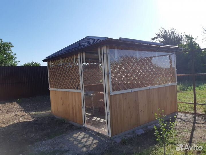 Мягкие окна для беседки