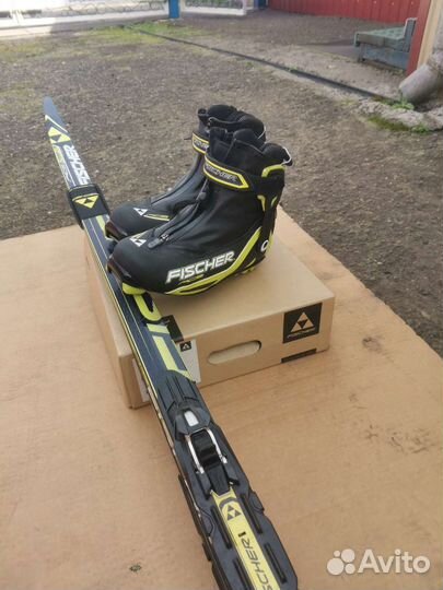 Лыжи беговые fisher торг