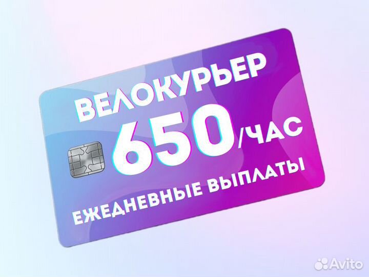 Велокурьер с ежедневными выплатами