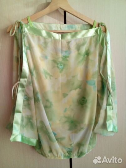 Блузка летняя с топом 46-48 р