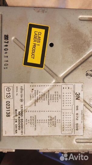 Штатная магнитола Шевроле каптива