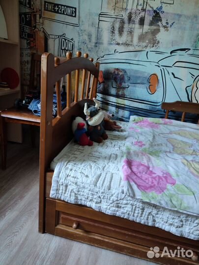 Детская кровать из массива + матрас в подарок