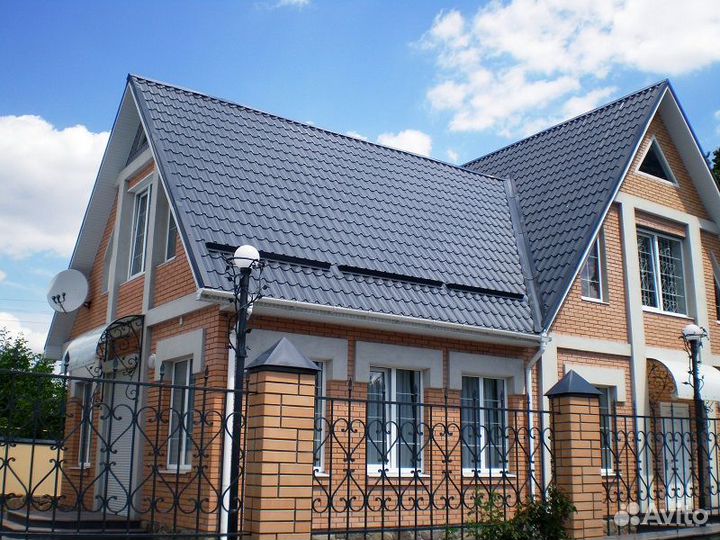 Металлочерепица камея 0,45 Drap RAL 7024