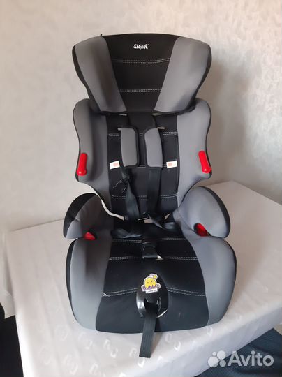 Автокресло детское Siger до 36 кг, серое