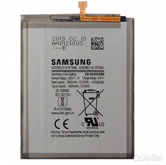 Замена акб Samsung EB-BA505ABU A205/A305/A307/A505