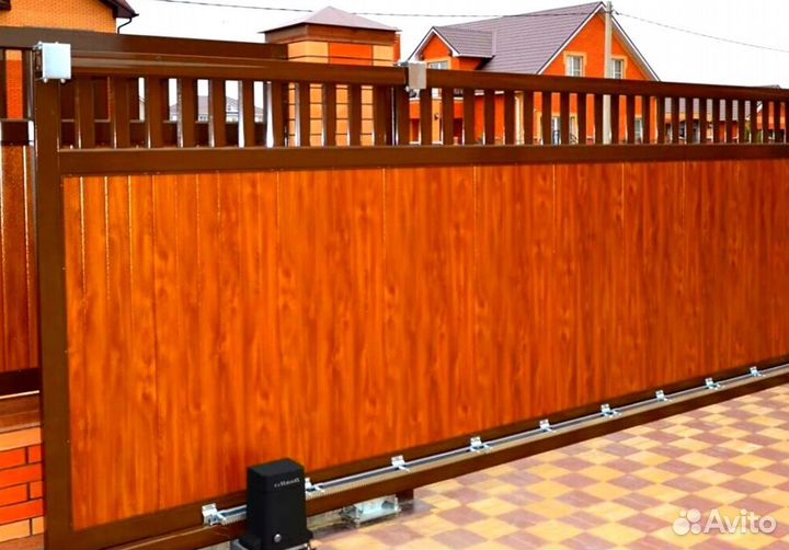 Откатные ворота металлические