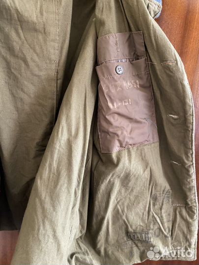 Телогрейка солдатская ватник 46 бушлат