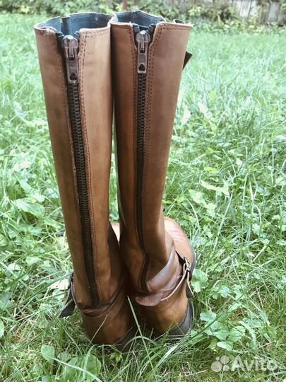 Сапоги кожаные