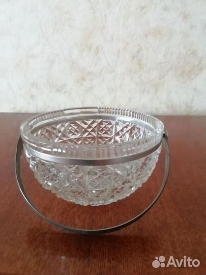 Хрустальная конфетница СССР