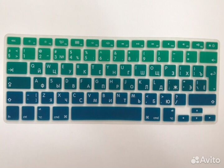 2 насадки для клавиатуры цветные для Macbook pro