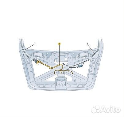 Проводка двери задняя Skoda Octavia cwva 2017