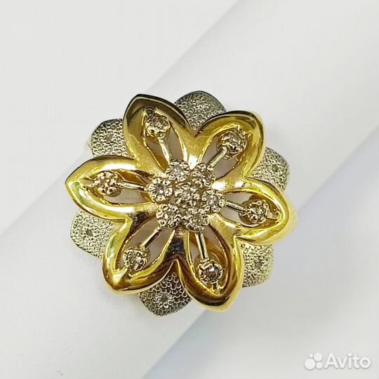 Золотое кольцо с Бриллиантами 585 проба