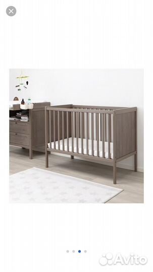 Кроватка детская сундвик и матрас IKEA