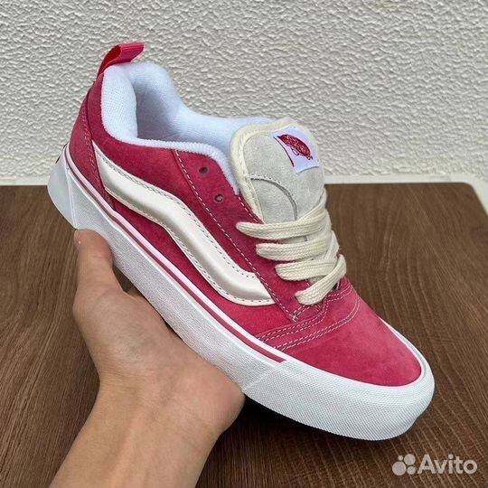 Кеды Vans Knu Skool Retro Pink True White