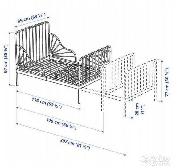 Кровати IKEA раздвижные