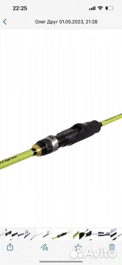 Спининг Ichiro 22 UL 2.2 m 1-7 g