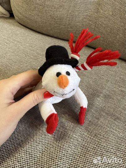 Мягкая игрушка снеговик на магнитах детская