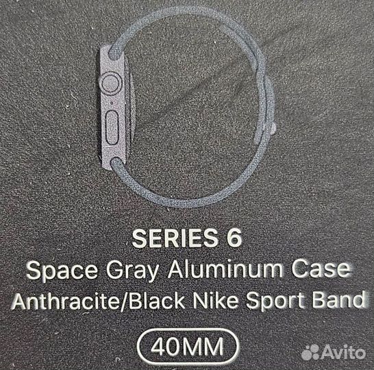 Apple watch 6 40 mm Black Nike Sport Band