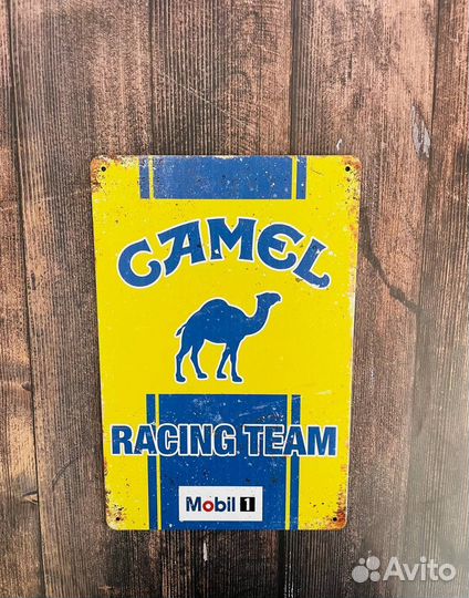 Декор на стену табличка Camel Racing team