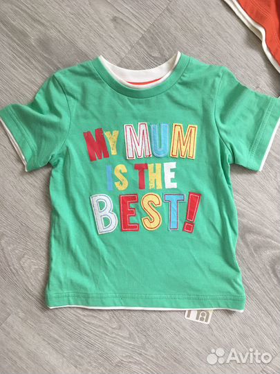 Футболки для мальчика mothercare 98