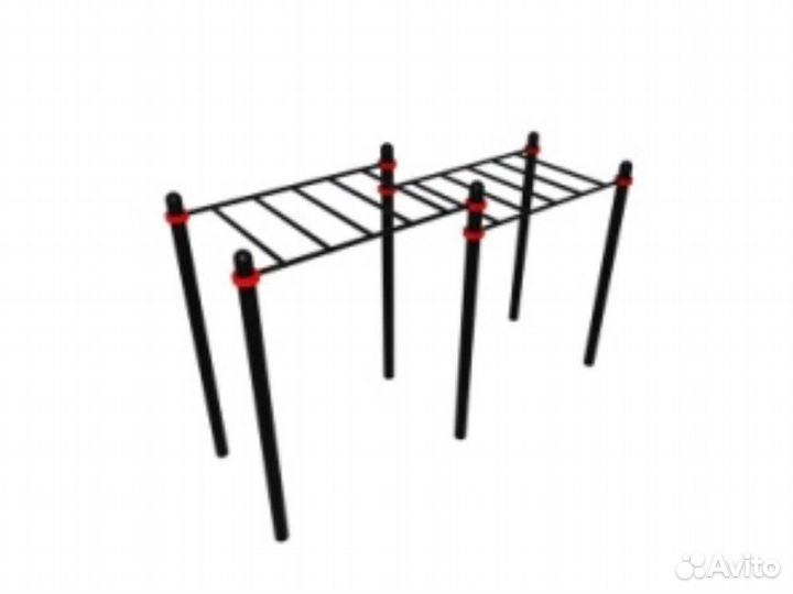 Воркаут Рукоход двойной (89) 4220х1470х2600